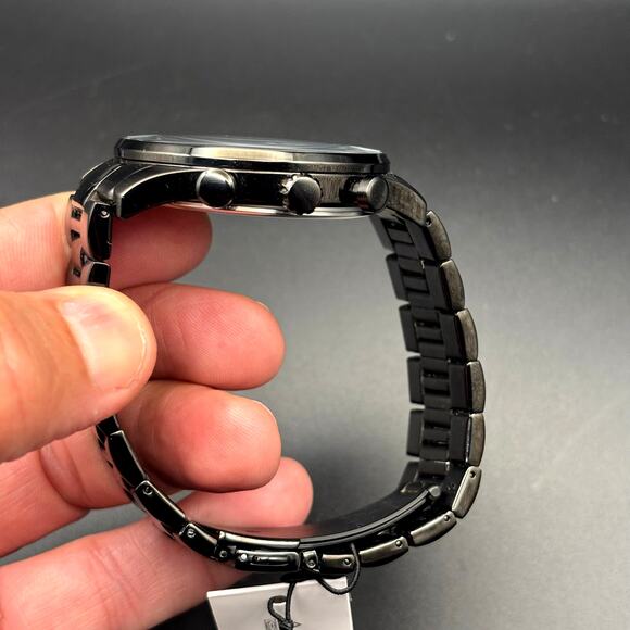 Fossil Sullivan BQ2448 Mens Chronograph – Gunmetal Stainless Steel Bracelet NIB - Picture 9 of 17